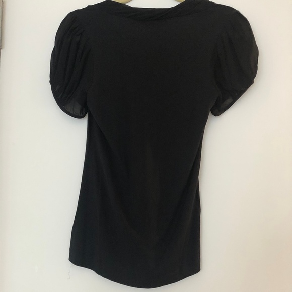 Banana Republic Black Short Sleeve Shirt - Picture 2 of 2